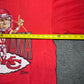 Vintage 1993 Salem Kansas City Chiefs Joe Montana Caricature Tee XL