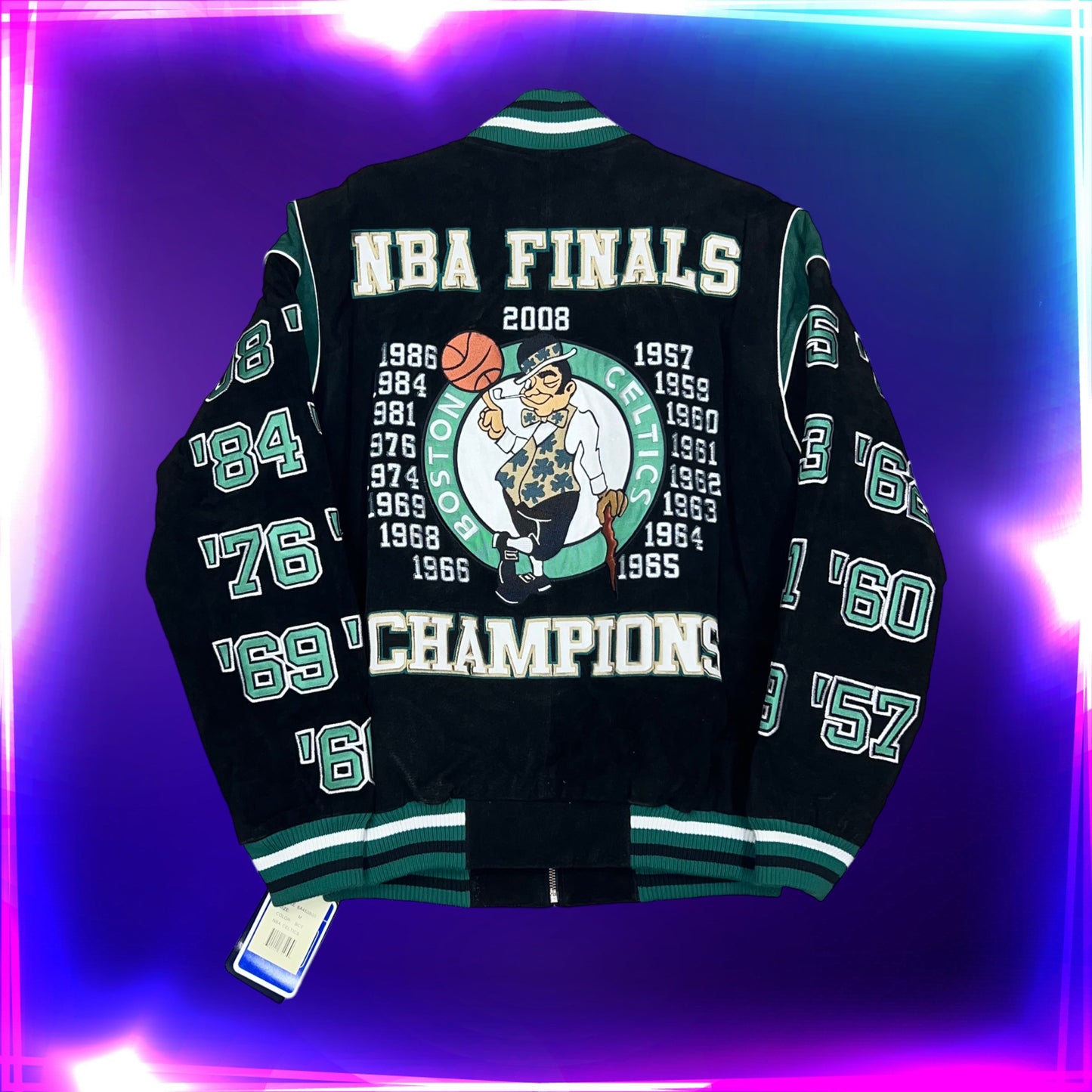 Vintage 2008 NWT Boston Celtics NBA Finals Champions Suede Jacket M