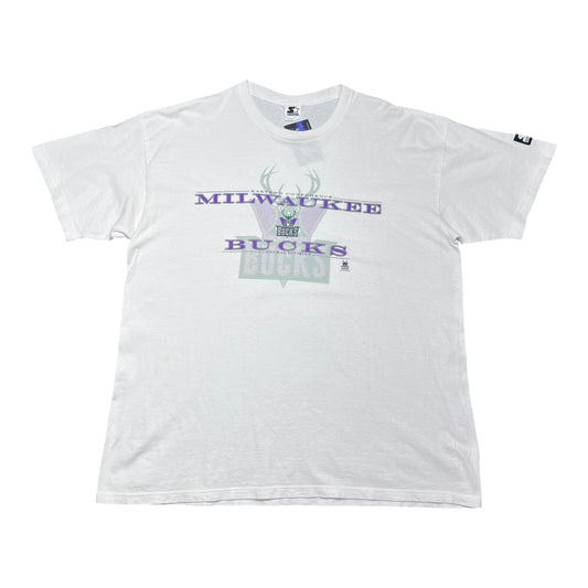 Vintage 90s Starter NBA Eastern Conference Milwaukee Bucks Basketball Tee XL