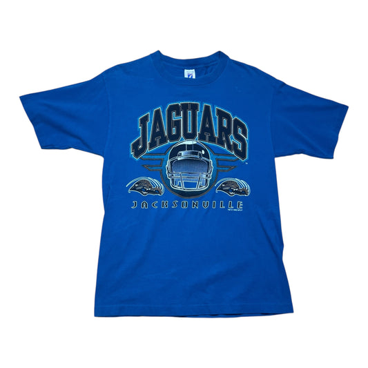 Vintage 1995 Logo 7 NFL Jacksonville Jaguars Football Helmet Tee L
