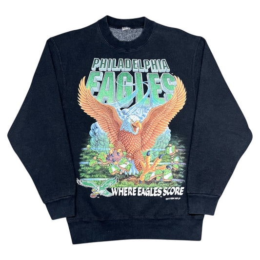 Vintage 1994 Salem Philadelphia Eagles Realistic Mascot Sweatshirt L