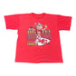 Vintage 1993 Salem Kansas City Chiefs Joe Montana Caricature Tee XL