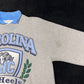 Vintage 90s North Carolina University Tar Heels Shield Collared Sweatshirt XXL