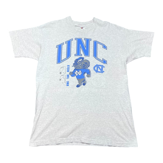 Vintage 90s FOTL University Of North Carolina Tar Heels Foot Print Tee XL