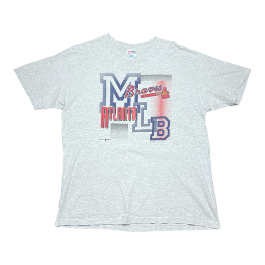Vintage 1993 Hanes Tag Atlanta Braves Major League Baseball Tee XL