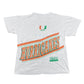 Vintage 90s University Of Miami Hurricanes Double Sided Tee XL￼