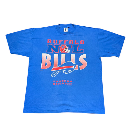 Vintage 90s Buffalo Bills Eastern Conference Football Logo Tee XL