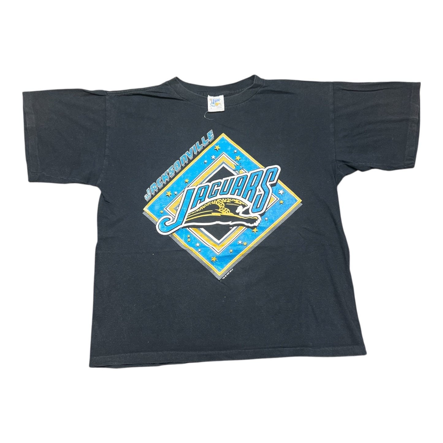 Vintage 1993 True Fan Jacksonville Jaguars Banned Logo Tee L