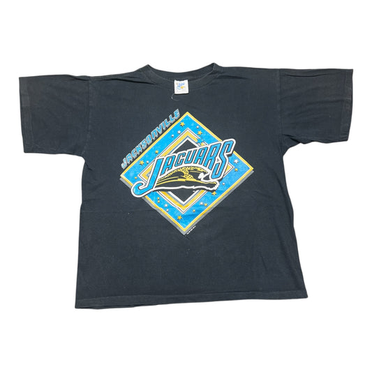 Vintage 1993 True Fan Jacksonville Jaguars Banned Logo Tee L