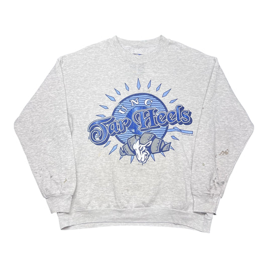 Vintage 90s UNC Tar Heels North Carolina Diamond Style Sweatshirt L