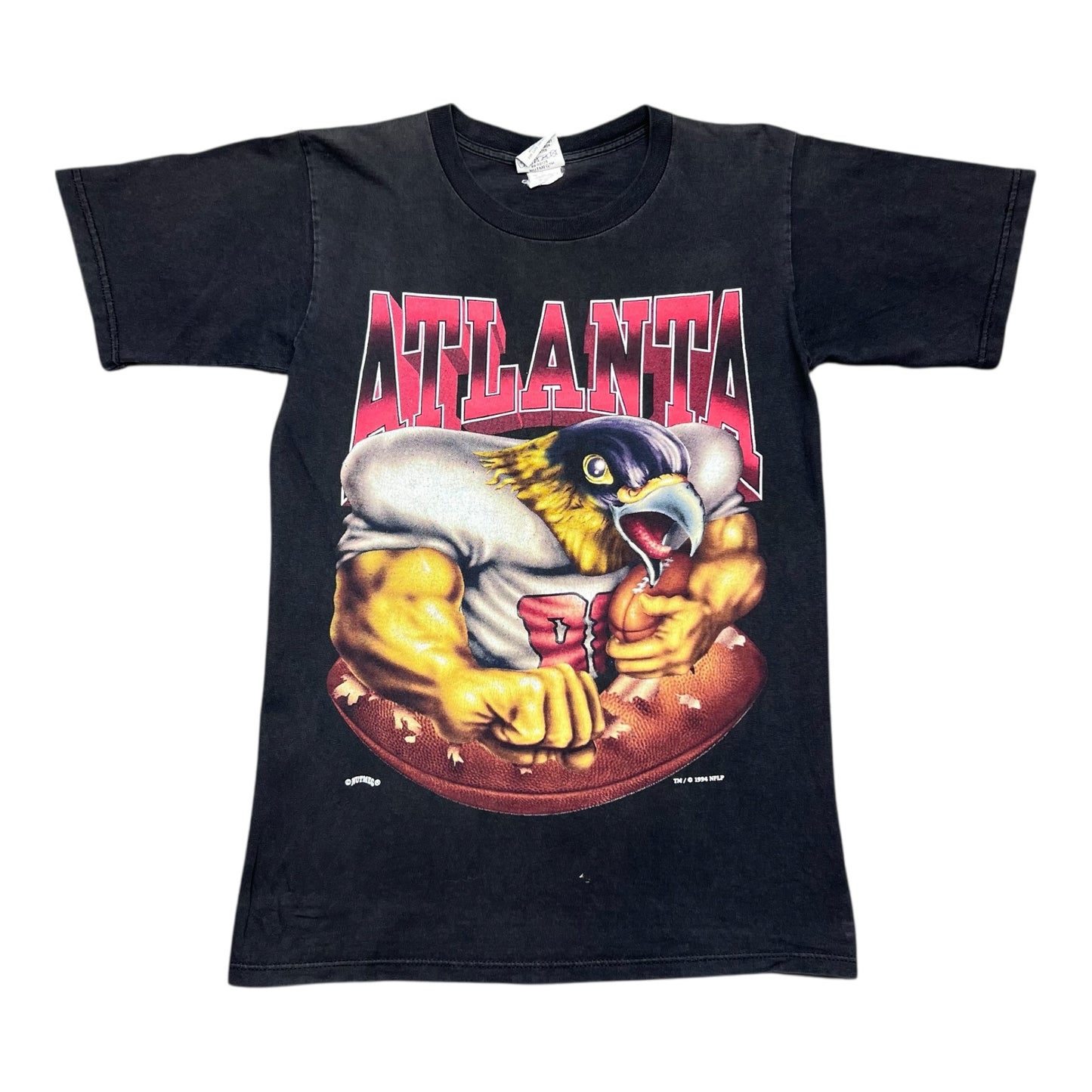 Vintage 1994 Nutmeg Atlanta Falcons Football Mascot Realism Breakthrough Tee M