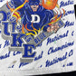 Vintage 90s AOP Duke University Blue Devils National Champions Flames Basketball Tee L