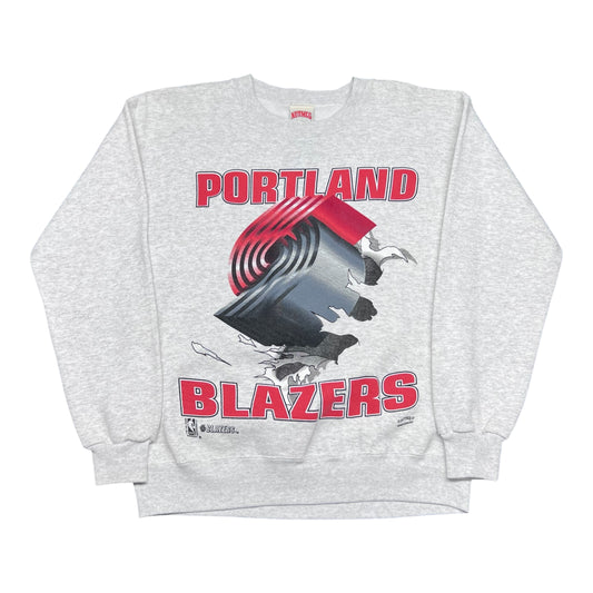 Vintage 90s Nutmeg Portland Trailblazers Basketball Breakthrough Sweatshirt M