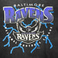 Vintage 1996 Champ Baltimore Ravens Football Lightning Tee L￼