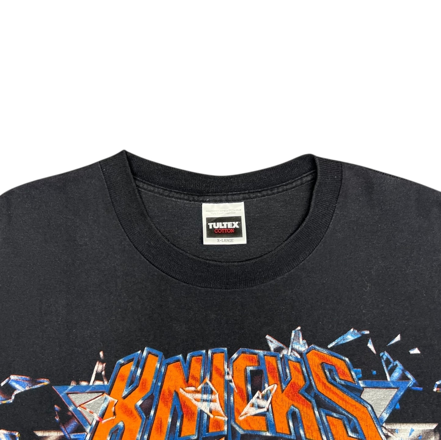 Vintage 90s New York Knicks Shattered Backboard Basketball Tee XL