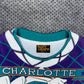 Vintage 90s NWT Charlotte Hornets Hugo Basketball Caricature AOP Tee M