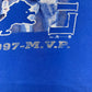 Vintage 1997 Detroit Lions Barry Sanders MVP Football Player Tee XL