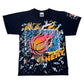 Vintage 1992 Miami Heat Basketball Shattered Backboard Tee M